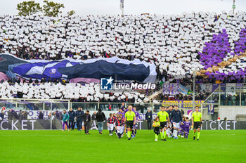 2023-11-12 - the teams at the beginning of the match - ACF FIORENTINA VS BOLOGNA FC - ITALIAN SERIE A - SOCCER