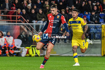 2023-11-10 - Radu Dragusin of Genoa scores his team's first goal to make the score 1-0 during Italian Serie A between Genoa CFC and Hellas Verona at Stadio Luigi Ferraris, Genova - GENOA CFC VS HELLAS VERONA FC - ITALIAN SERIE A - SOCCER
