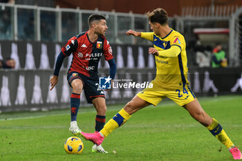 10/11/2023 - Stefano Sabelli of Genoa with ball during
Italian Serie A between Genoa CFC and Hellas Verona at Stadio Luigi Ferraris, Genova - GENOA CFC VS HELLAS VERONA FC - SERIE A - CALCIO