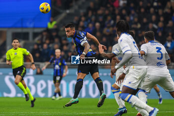 2023-11-12 - Lautaro Martinez of FC Internazionale seen in action during Serie A 2023/24 football match between FC Internazionale and Frosinone Calcio at Giuseppe Meazza Stadium, Milan, Italy on November 12, 2023 - INTER - FC INTERNAZIONALE VS FROSINONE CALCIO - ITALIAN SERIE A - SOCCER