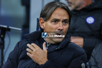 2023-11-12 - Simone Inzaghi Head Coach of FC Internazionale reacts during Serie A 2023/24 football match between FC Internazionale and Frosinone Calcio at Giuseppe Meazza Stadium, Milan, Italy on November 12, 2023 - INTER - FC INTERNAZIONALE VS FROSINONE CALCIO - ITALIAN SERIE A - SOCCER