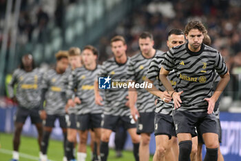 2023-11-11 - The players of Juventus FC during warmup - JUVENTUS FC VS CAGLIARI CALCIO - ITALIAN SERIE A - SOCCER