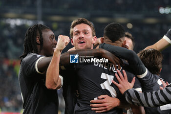 2023-11-11 - Daniele Rugani (Juventus FC) celebrates the goal of Gleison Bremer (Juventus FC) - JUVENTUS FC VS CAGLIARI CALCIO - ITALIAN SERIE A - SOCCER