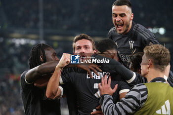 2023-11-11 - Daniele Rugani (Juventus FC) celebrates the goal of Gleison Bremer (Juventus FC) - JUVENTUS FC VS CAGLIARI CALCIO - ITALIAN SERIE A - SOCCER