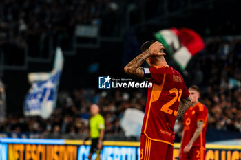2023-11-12 - Gianluca Mancini of A.S. Roma - SS LAZIO VS AS ROMA - ITALIAN SERIE A - SOCCER
