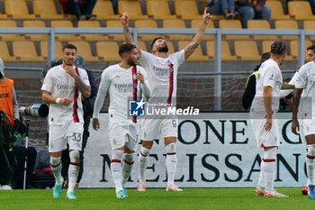 2023-11-11 - Olivier Giroud of AC Milan celebrates after scoring a goal - US LECCE VS AC MILAN - ITALIAN SERIE A - SOCCER
