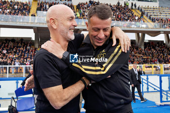 2023-11-11 - coach Stefano Pioli of AC Milan and coach Roberto D’Aversa of US Lecce - US LECCE VS AC MILAN - ITALIAN SERIE A - SOCCER