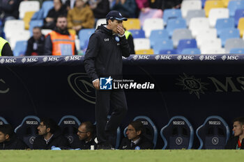 2023-11-12 - SSC Napoli's French coach Rudi Jose Garcia looks dejected during the Serie A football match between SSC Napoli and Empoli at the Diego Armando Maradona Stadium in Naples, southern Italy, on November 12, 2023. - SSC NAPOLI VS EMPOLI FC - ITALIAN SERIE A - SOCCER
