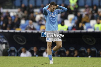 2023-11-12 - SSC Napoli's Polish midfielder Piotr Zielinski looks dejected during the Serie A football match between SSC Napoli and Empoli at the Diego Armando Maradona Stadium in Naples, southern Italy, on November 12, 2023. - SSC NAPOLI VS EMPOLI FC - ITALIAN SERIE A - SOCCER