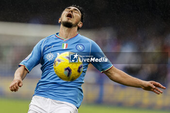 2023-11-12 - SSC Napoli's Macedonian midfielder Eljif Elmas looks dejected during the Serie A football match between SSC Napoli and Empoli at the Diego Armando Maradona Stadium in Naples, southern Italy, on November 12, 2023. - SSC NAPOLI VS EMPOLI FC - ITALIAN SERIE A - SOCCER