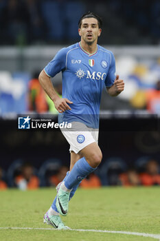 2023-11-12 - SSC Napoli's Argentine forward Giovanni Simeone looks during the Serie A football match between SSC Napoli and Empoli at the Diego Armando Maradona Stadium in Naples, southern Italy, on November 12, 2023. - SSC NAPOLI VS EMPOLI FC - ITALIAN SERIE A - SOCCER
