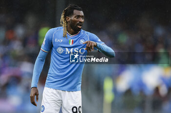 2023-11-12 - SSC Napoli's Cameroonian midfielder Andre Zambo Anguissa gesticulate during the Serie A football match between SSC Napoli and Empoli at the Diego Armando Maradona Stadium in Naples, southern Italy, on November 12, 2023. - SSC NAPOLI VS EMPOLI FC - ITALIAN SERIE A - SOCCER