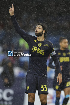 2023-11-12 - Empoli's Italian defender Sebastiano Luperto gesticulate during the Serie A football match between SSC Napoli and Empoli at the Diego Armando Maradona Stadium in Naples, southern Italy, on November 12, 2023. - SSC NAPOLI VS EMPOLI FC - ITALIAN SERIE A - SOCCER