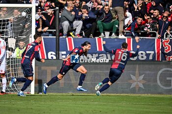 2023-11-26 - Alberto Dossena of Cagliari Calcio, Esultanza, Joy After scoring goal, - CAGLIARI CALCIO VS AC MONZA - ITALIAN SERIE A - SOCCER