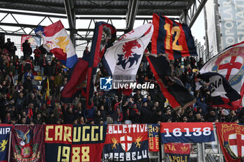 2023-11-26 - Supporters of Genoa C.F.C. during the 13th day of the Serie A Championship between Frosinone Calcio vs Genoa C.F.C., 26 November 2023 at the Benito Stirpe Stadium, Frosinone, Italy. - FROSINONE CALCIO VS GENOA CFC - ITALIAN SERIE A - SOCCER