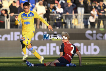 2023-11-26 - Reinier of Frosinone Calcio and Morten Thorsby of Genoa C.F.C.during the 13th day of the Serie A Championship between Frosinone Calcio vs Genoa C.F.C., 26 November 2023 at the Benito Stirpe Stadium, Frosinone, Italy. - FROSINONE CALCIO VS GENOA CFC - ITALIAN SERIE A - SOCCER