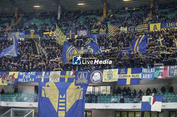 2023-11-27 - fans show their support during Hellas Verona FC  vs US Lecce, 13° Serie A Tim 2023-24 game at Marcantonio Bentegodi Stadium in Verona (VR), Italy, on November 27, 2023. - HELLAS VERONA FC VS US LECCE - ITALIAN SERIE A - SOCCER