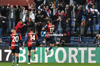 2023-12-02 - Ruslan Malinovskyi celebrates scoring his team's first goal to make the score 1-0 during Serie A TIM match between Genoa CFC and Empoli FC at Stadio Luigi Ferraris, Genoa - GENOA CFC VS EMPOLI FC - ITALIAN SERIE A - SOCCER