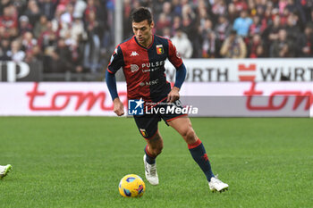 2023-12-02 - Alessandro Vogliacco of Genoa in action during Serie A TIM match between Genoa CFC and Empoli FC at Stadio Luigi Ferraris, Genoa - GENOA CFC VS EMPOLI FC - ITALIAN SERIE A - SOCCER