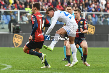 2023-12-02 - Attempt to Daniele Maldini of Empoli during Serie A TIM match between Genoa CFC and Empoli FC at Stadio Luigi Ferraris, Genoa - GENOA CFC VS EMPOLI FC - ITALIAN SERIE A - SOCCER