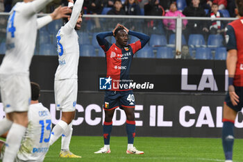 2023-12-02 - delusion of Seydou Fini during Serie A TIM match between Genoa CFC and Empoli FC at Stadio Luigi Ferraris, Genoa - GENOA CFC VS EMPOLI FC - ITALIAN SERIE A - SOCCER