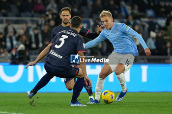 2023-12-02 - Gustav Isaksen (SS Lazio);  during the Italian Football Championship League A 2023/2024 match between SS Lazio vs Cagliari at the Olimpic Stadium in Rome on 02 December 2023. - SS LAZIO VS CAGLIARI CALCIO - ITALIAN SERIE A - SOCCER