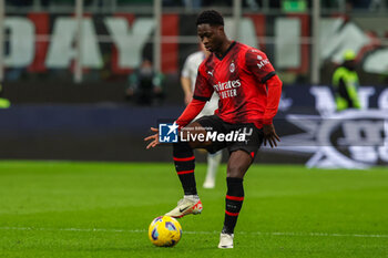 2023-12-02 - Chaka Traore of AC Milan seen in action during Serie A 2023/24 football match between AC Milan and Frosinone Calcio at San Siro Stadium, Milan, Italy on December 02, 2023 - AC MILAN VS FROSINONE CALCIO - ITALIAN SERIE A - SOCCER