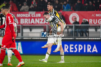 2023-12-01 - Federico Gatti (Juventus FC) and Danilo (Juventus FC) celebrates the win - AC MONZA VS JUVENTUS FC - ITALIAN SERIE A - SOCCER