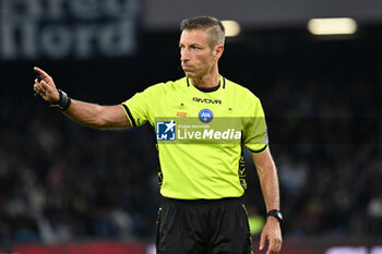 2023-12-03 - Davide Massa the referee during Serie A between SSC Napoli vs FC Internazionale at Diego Armando Maradona Stadium - SSC NAPOLI VS INTER - FC INTERNAZIONALE - ITALIAN SERIE A - SOCCER