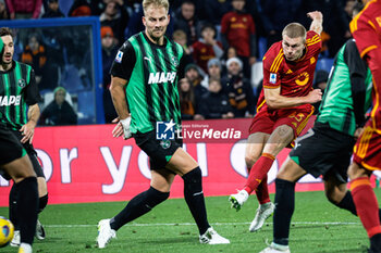 2023-12-03 - Rasmus Kristensen (Roma) scores the gol of 1-2 - US SASSUOLO VS AS ROMA - ITALIAN SERIE A - SOCCER