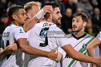 2023-12-11 - Martin Erlic of US Sassuolo, Esultanza, Joy After scoring goal, - CAGLIARI CALCIO VS US SASSUOLO - ITALIAN SERIE A - SOCCER