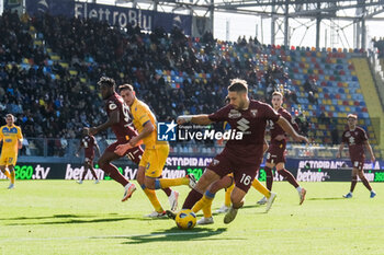 2023-12-10 - Torino's Croatian midfielder Nikola Vlasic controls the ball during the Serie A football match between Frosinone Calcio vs Torino at the Benito Stirpe stadium in Frosinone, Italy on December 10, 2023. - FROSINONE CALCIO VS TORINO FC - ITALIAN SERIE A - SOCCER