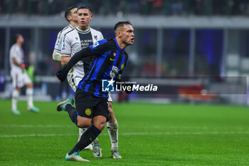 2023-12-09 - Lautaro Martinez of FC Internazionale celebrates after scoring a goal  during Serie A 2023/24 football match between FC Internazionale and Udinese Calcio at Giuseppe Meazza Stadium, Milan, Italy on December 09, 2023 - INTER - FC INTERNAZIONALE VS UDINESE CALCIO - ITALIAN SERIE A - SOCCER