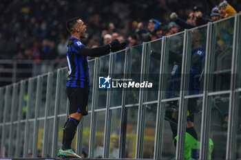 2023-12-09 - Lautaro Martinez of FC Internazionale celebrates after scoring a goal  during Serie A 2023/24 football match between FC Internazionale and Udinese Calcio at Giuseppe Meazza Stadium, Milan, Italy on December 09, 2023 - INTER - FC INTERNAZIONALE VS UDINESE CALCIO - ITALIAN SERIE A - SOCCER
