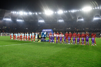 2023-12-10 - Line up during the Italian Football Championship League A 2023/2024 match between AS Roma vs ACF Fiorentina at the Olimpic Stadium in Rome on 10 December  2023. - AS ROMA VS ACF FIORENTINA - ITALIAN SERIE A - SOCCER