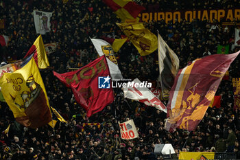 2023-12-10 - AS Roma supporters during the Italian Football Championship League A 2023/2024 match between AS Roma vs ACF Fiorentina at the Olimpic Stadium in Rome on 10 December  2023. - AS ROMA VS ACF FIORENTINA - ITALIAN SERIE A - SOCCER