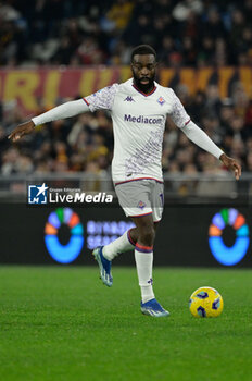 2023-12-10 - Jonathan Ikone' (ACF Fiorentina)  during the Italian Football Championship League A 2023/2024 match between AS Roma vs ACF Fiorentina at the Olimpic Stadium in Rome on 10 December  2023. - AS ROMA VS ACF FIORENTINA - ITALIAN SERIE A - SOCCER