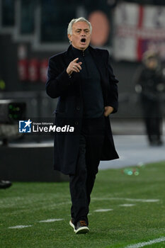 2023-12-10 - José Mourinho coach of AS Roma;  during the Italian Football Championship League A 2023/2024 match between AS Roma vs ACF Fiorentina at the Olimpic Stadium in Rome on 10 December  2023. - AS ROMA VS ACF FIORENTINA - ITALIAN SERIE A - SOCCER