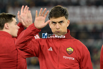 2023-12-10 - Paulo Dybala (AS Roma);  during the Italian Football Championship League A 2023/2024 match between AS Roma vs ACF Fiorentina at the Olimpic Stadium in Rome on 10 December  2023. - AS ROMA VS ACF FIORENTINA - ITALIAN SERIE A - SOCCER