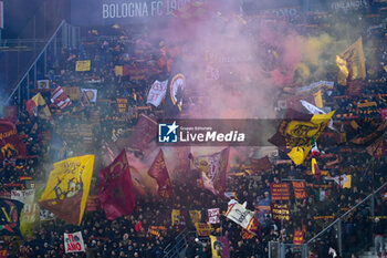 2023-12-17 - As Roma supporters - BOLOGNA FC VS AS ROMA - ITALIAN SERIE A - SOCCER
