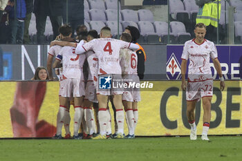 2023-12-17 - Lucas Beltran of ACF Fiorentina celebrates with team after scoring during ACF Fiorentina vs Hellas Verona FC, 16° Serie A Tim 2023-24 game at Artemio Franchi Stadium in Firenze (FI), Italy, on Dicember 17, 2023. - ACF FIORENTINA VS HELLAS VERONA FC - ITALIAN SERIE A - SOCCER