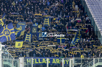 2023-12-17 - Hellas Verona fans fans show their support during ACF Fiorentina vs Hellas Verona FC, 16° Serie A Tim 2023-24 game at Artemio Franchi Stadium in Firenze (FI), Italy, on Dicember 17, 2023. - ACF FIORENTINA VS HELLAS VERONA FC - ITALIAN SERIE A - SOCCER