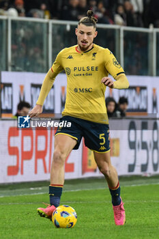 2023-12-15 - Radu Dragusin of Genoa in action during Serie A TIM between Genoa CFC and Juventus FC at Stadio Luigi Ferraris, Genova - GENOA CFC VS JUVENTUS FC - ITALIAN SERIE A - SOCCER