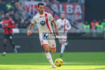 2023-12-17 - Pedro Pereira of AC Monza seen in action during Serie A 2023/24 football match between AC Milan and AC Monza at San Siro Stadium, Milan, Italy on December 17, 2023 - AC MILAN VS AC MONZA - ITALIAN SERIE A - SOCCER