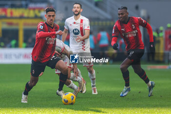 2023-12-17 - Tijjani Reijnders of AC Milan seen in action during Serie A 2023/24 football match between AC Milan and AC Monza at San Siro Stadium, Milan, Italy on December 17, 2023 - AC MILAN VS AC MONZA - ITALIAN SERIE A - SOCCER