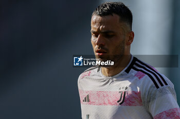 2023-12-23 - Juventus' Serbian midfielder Filip Kostic during the Serie A football match between Frosinone Calcio vs Juventus FC at the Benito Stirpe stadium in Frosinone, Italy on December 23, 2023. - FROSINONE CALCIO VS JUVENTUS FC - ITALIAN SERIE A - SOCCER