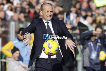 2023-12-23 - Juventus' Italian coach Massimiliano Allegri gesticulate during the Serie A football match between Frosinone Calcio vs Juventus FC at the Benito Stirpe stadium in Frosinone, Italy on December 23, 2023. - FROSINONE CALCIO VS JUVENTUS FC - ITALIAN SERIE A - SOCCER