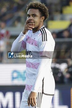 2023-12-23 - Juventus' American midfielder Weston McKennie gesticulate during the Serie A football match between Frosinone Calcio vs Juventus FC at the Benito Stirpe stadium in Frosinone, Italy on December 23, 2023. - FROSINONE CALCIO VS JUVENTUS FC - ITALIAN SERIE A - SOCCER
