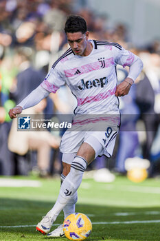 2023-12-23 - Juventus' Serbian forward Dusan Vlahovic looks during the Serie A football match between Frosinone Calcio vs Juventus FC at the Benito Stirpe stadium in Frosinone, Italy on December 23, 2023. - FROSINONE CALCIO VS JUVENTUS FC - ITALIAN SERIE A - SOCCER