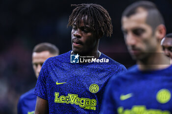 2023-12-23 - Yann Aurel Ludger Bissek of FC Internazionale looks on during Serie A 2023/24 football match between FC Internazionale and US Lecce at Giuseppe Meazza Stadium, Milan, Italy on December 23, 2023 - INTER - FC INTERNAZIONALE VS US LECCE - ITALIAN SERIE A - SOCCER